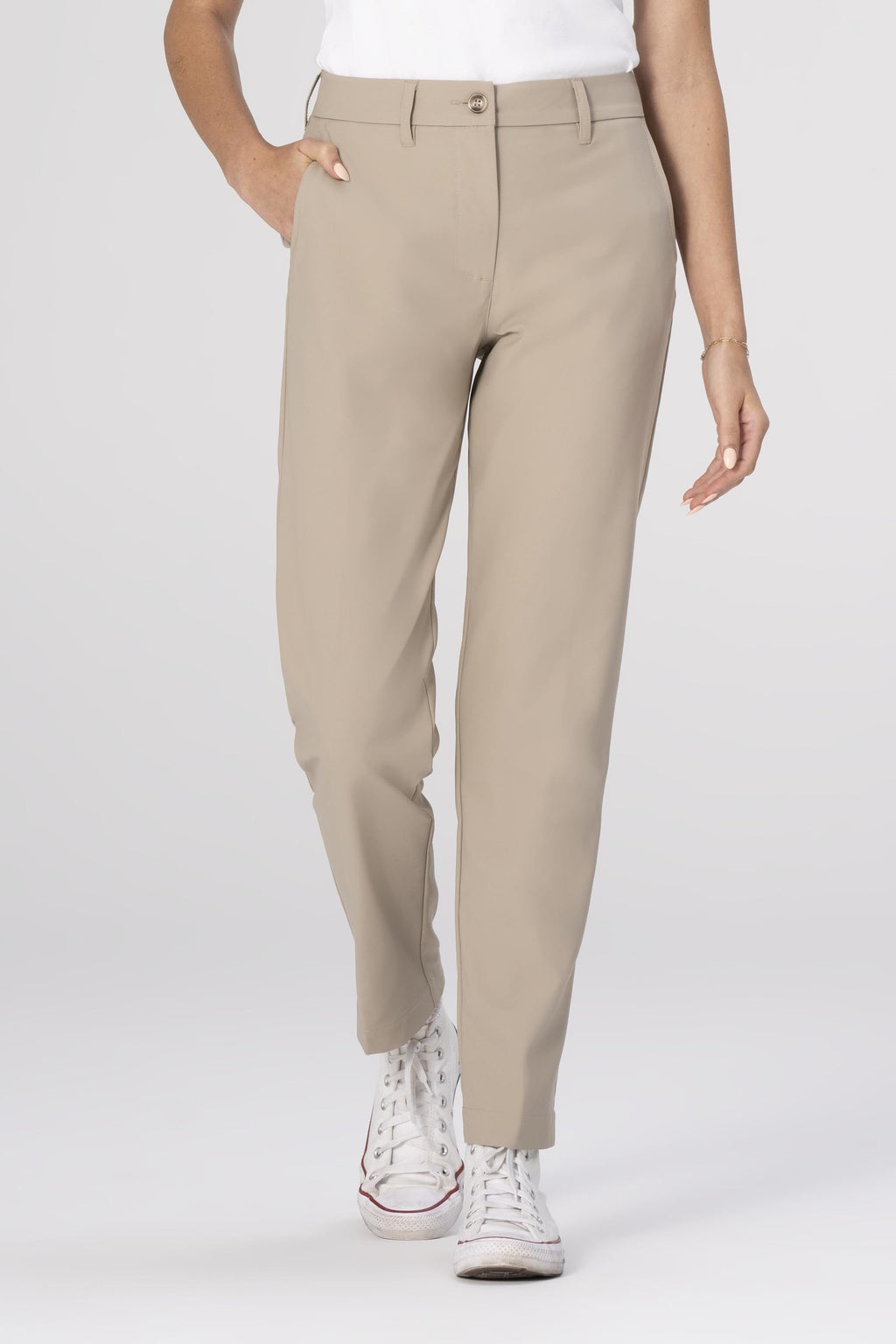Women Chino Poly Stretch Pants