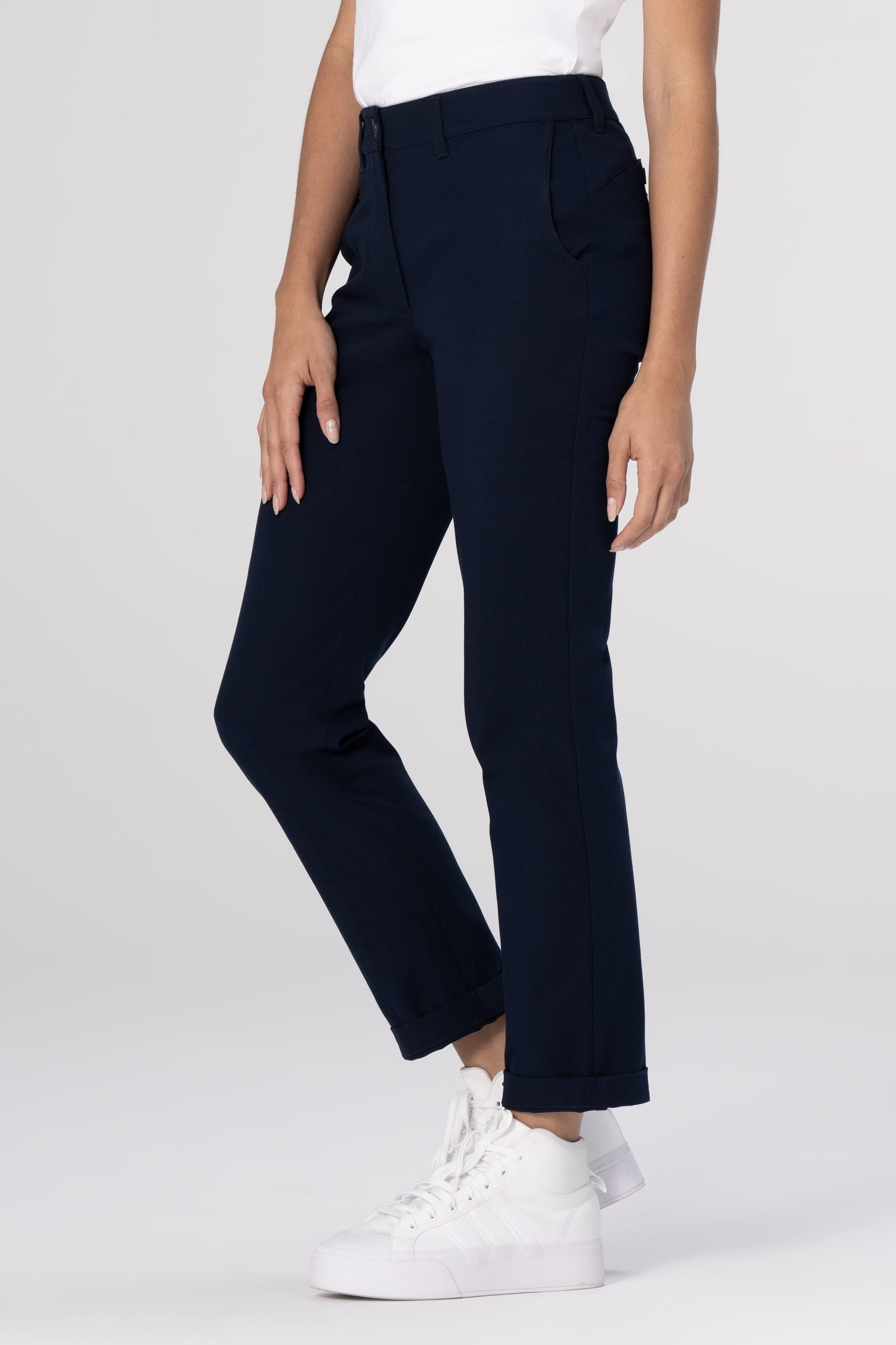 Women Chino Poly Stretch Pants