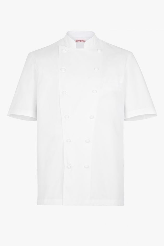 Grand Chef Short Sleeve Coat with Pocket