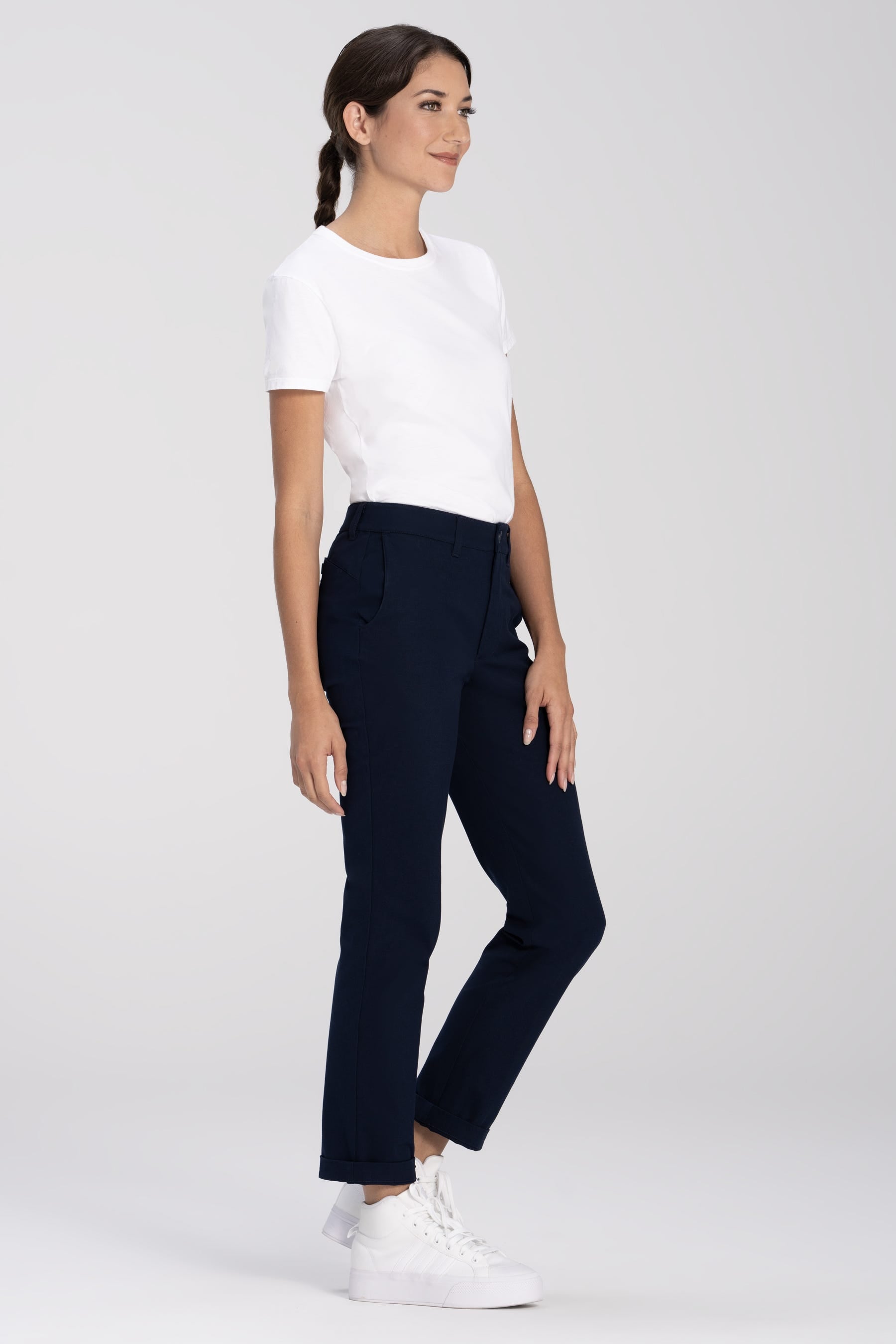 Women Chino Poly Stretch Pants