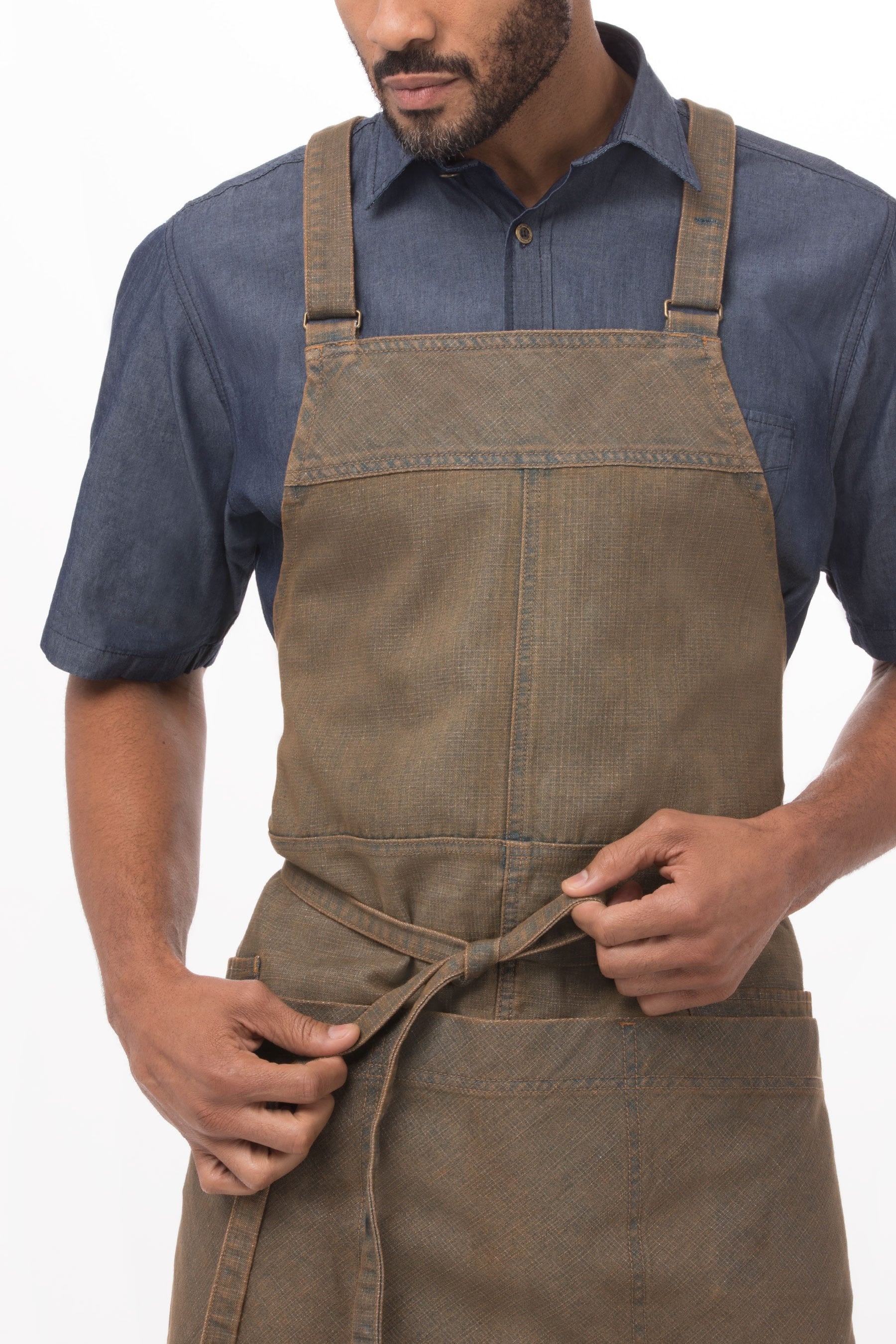 Uptown Cross-Back Bib Apron