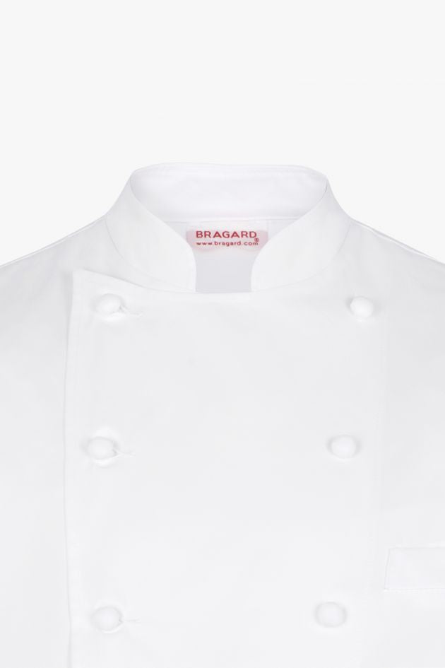Grand Chef Short Sleeve Coat with Pocket