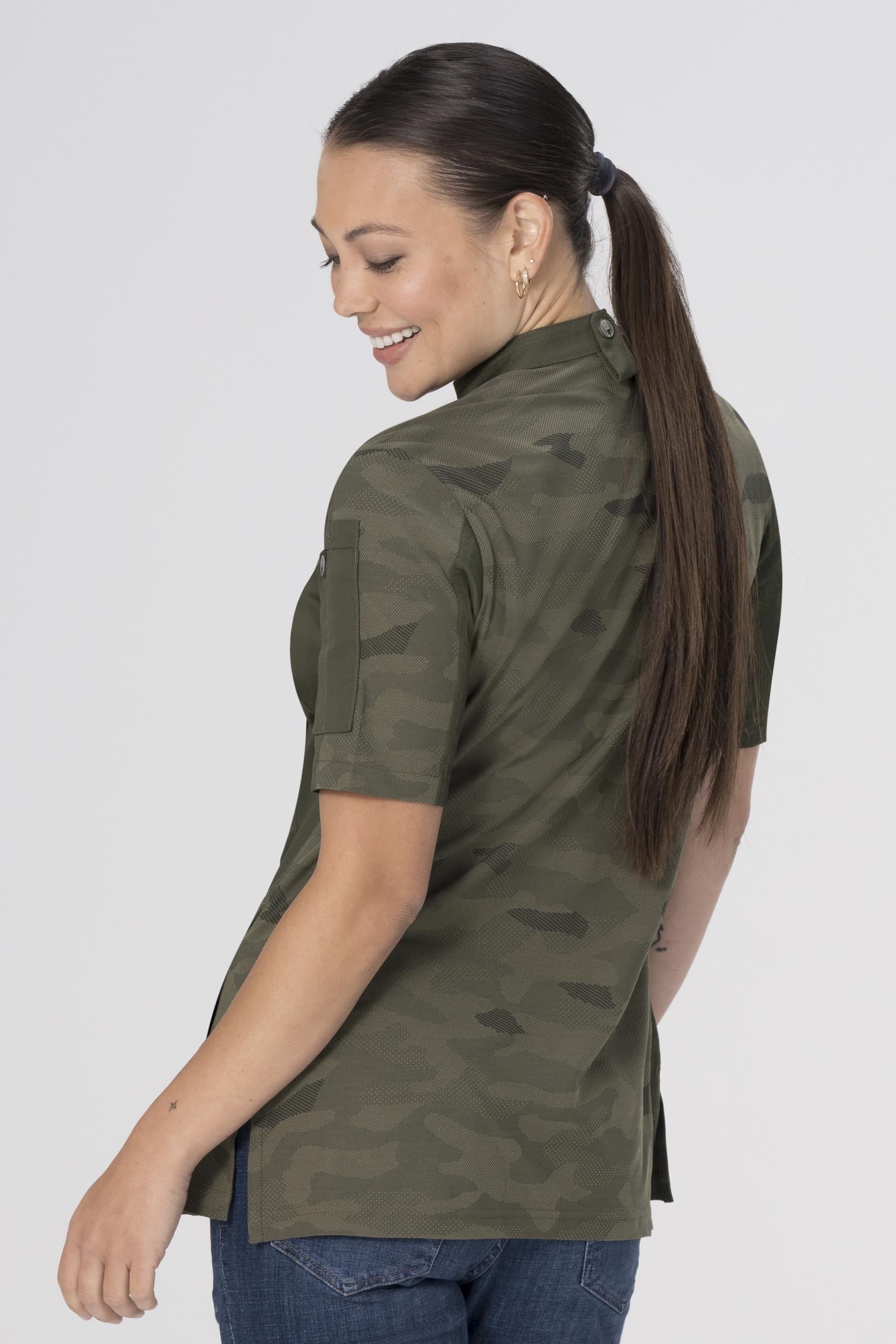 Mojave Female Short Sleeve Chef Coat