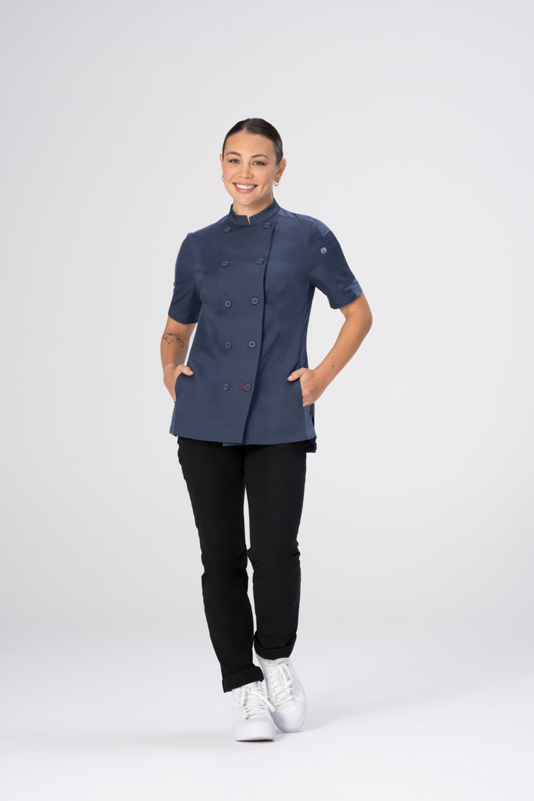 Mojave Female Short Sleeve Chef Coat