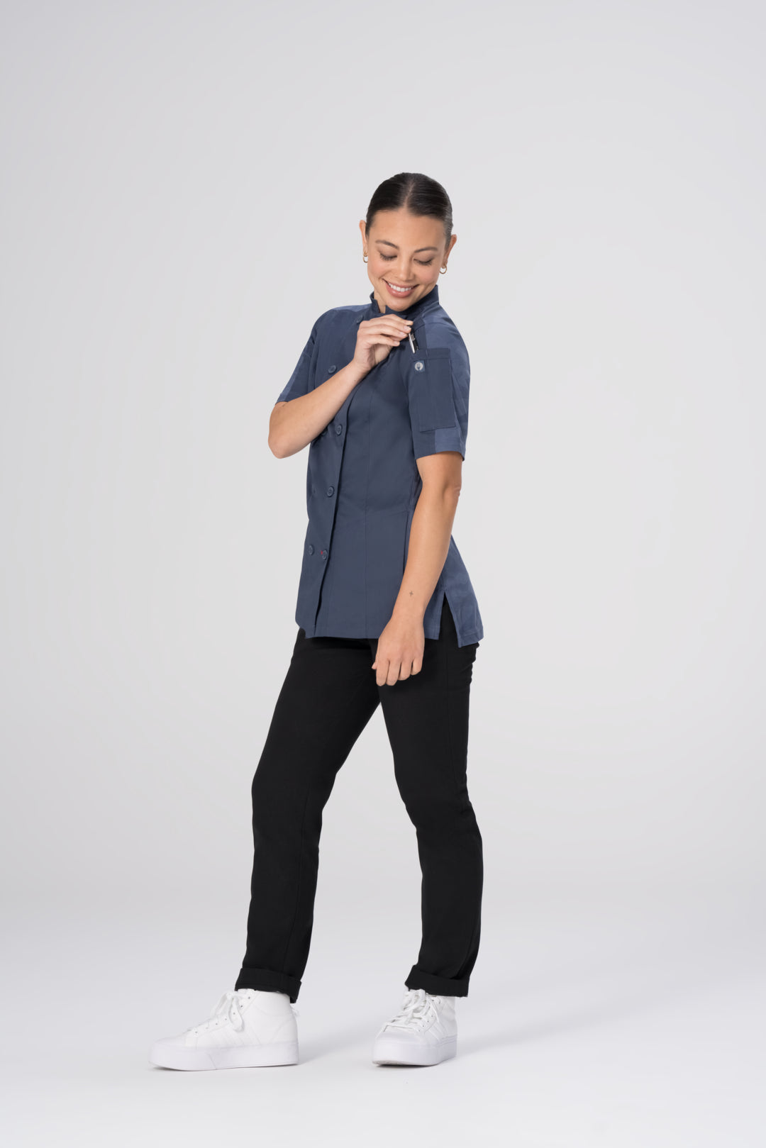 Mojave Female Short Sleeve Chef Coat