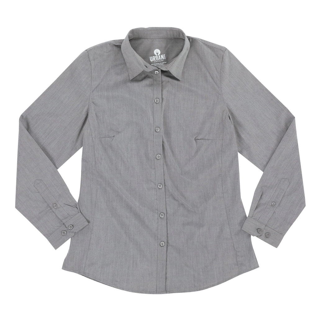 Modern Chambray Female Dress Shirt