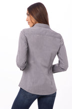 Modern Chambray Female Dress Shirt