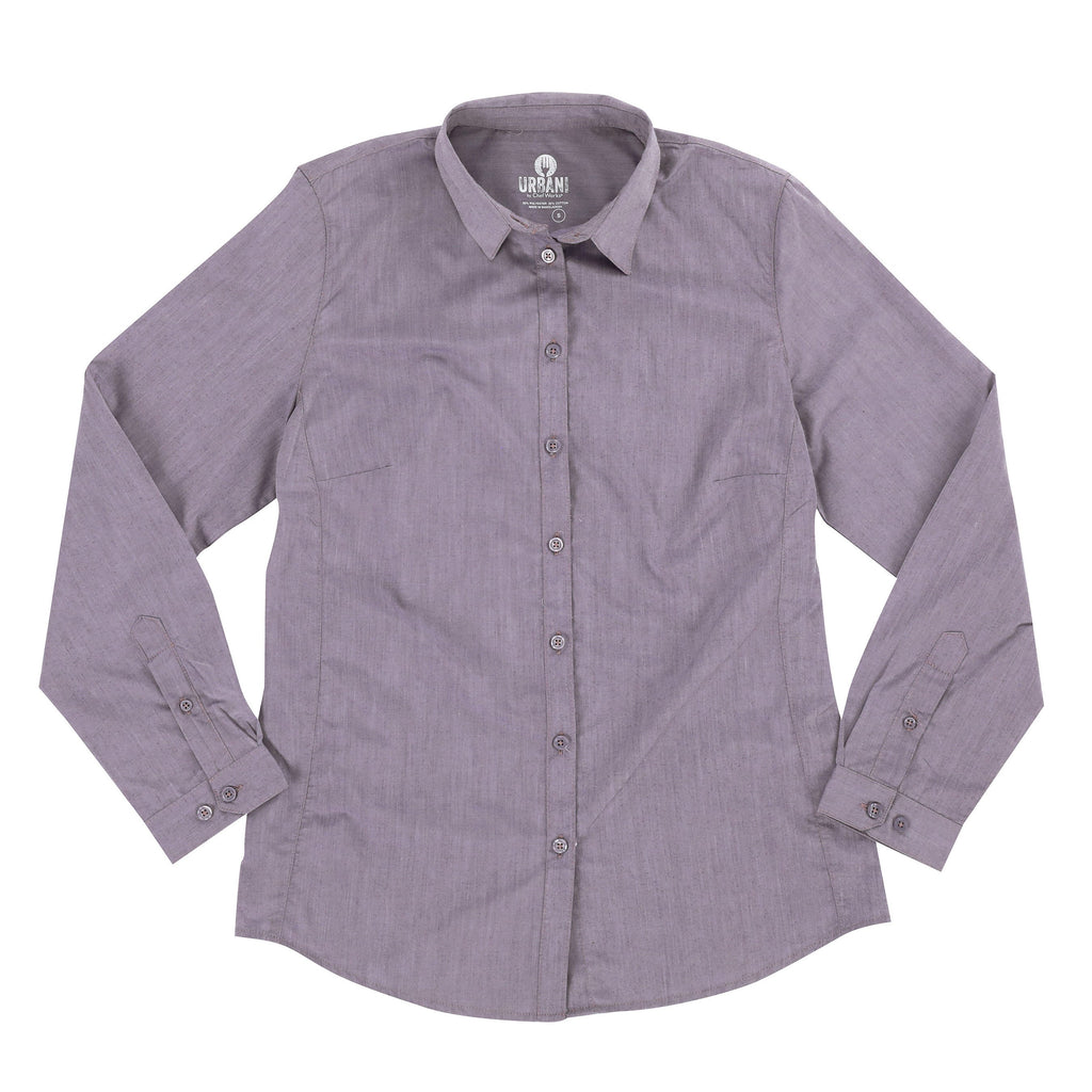 Modern Chambray Female Dress Shirt