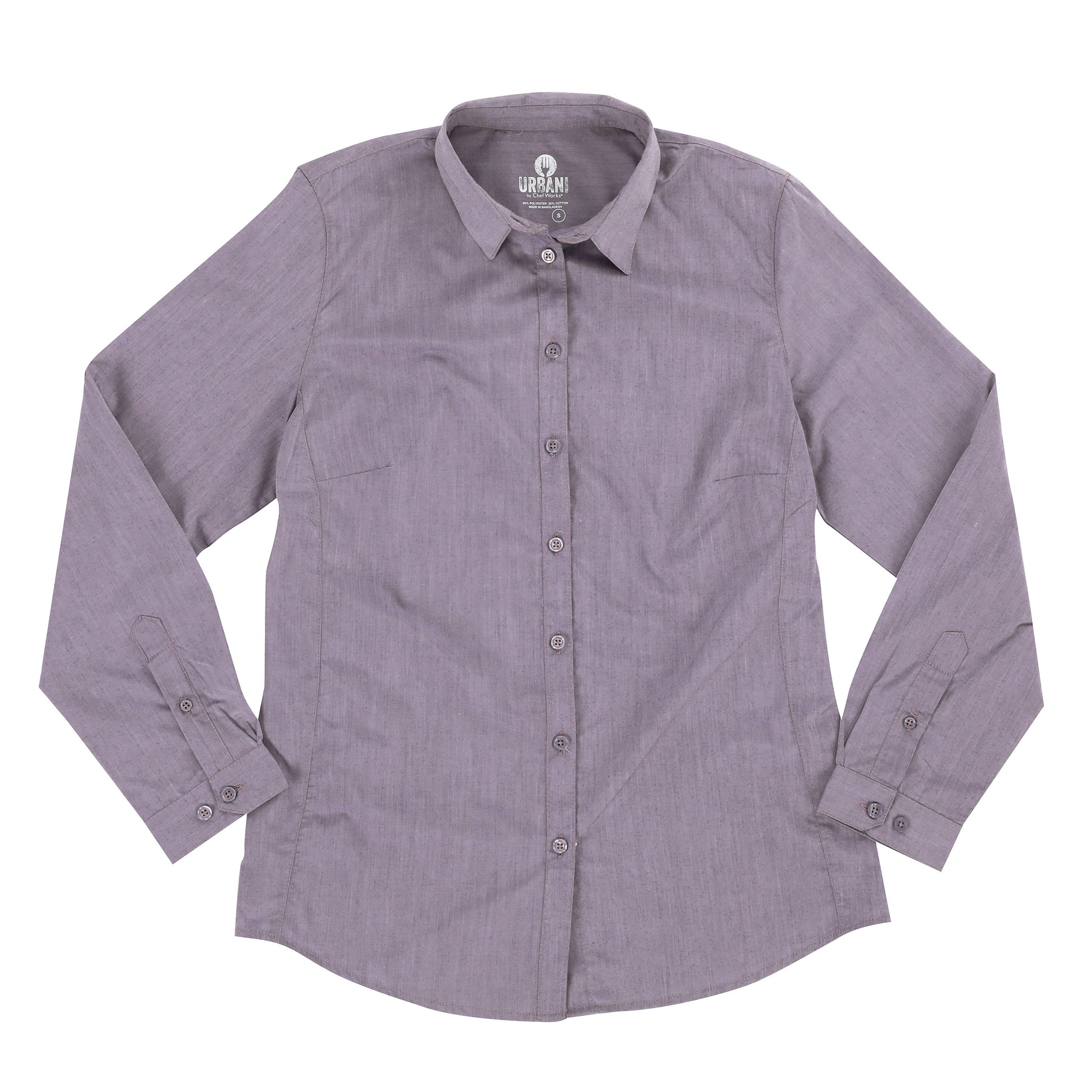 Modern Chambray Female Dress Shirt