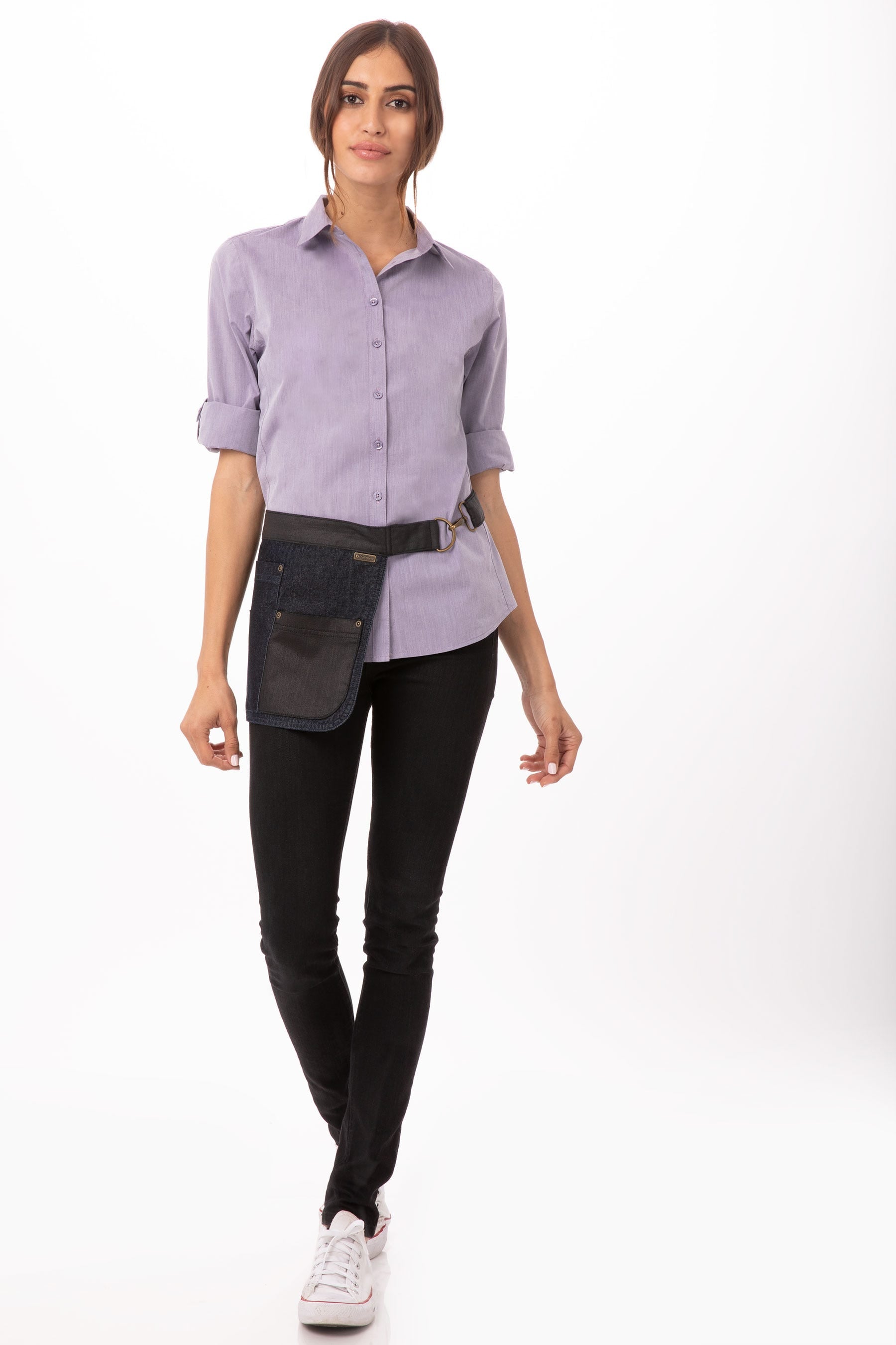 Modern Chambray Female Dress Shirt