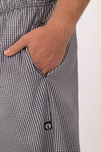 Essential Baggy Checker Zip-fly Chef Pants