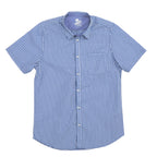 Modern Gingham Short Sleeves Dress Shirt