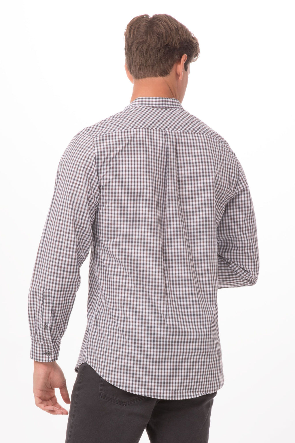 Modern Gingham Long Sleeves Dress Shirt