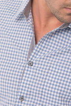 Modern Gingham Long Sleeves Dress Shirt