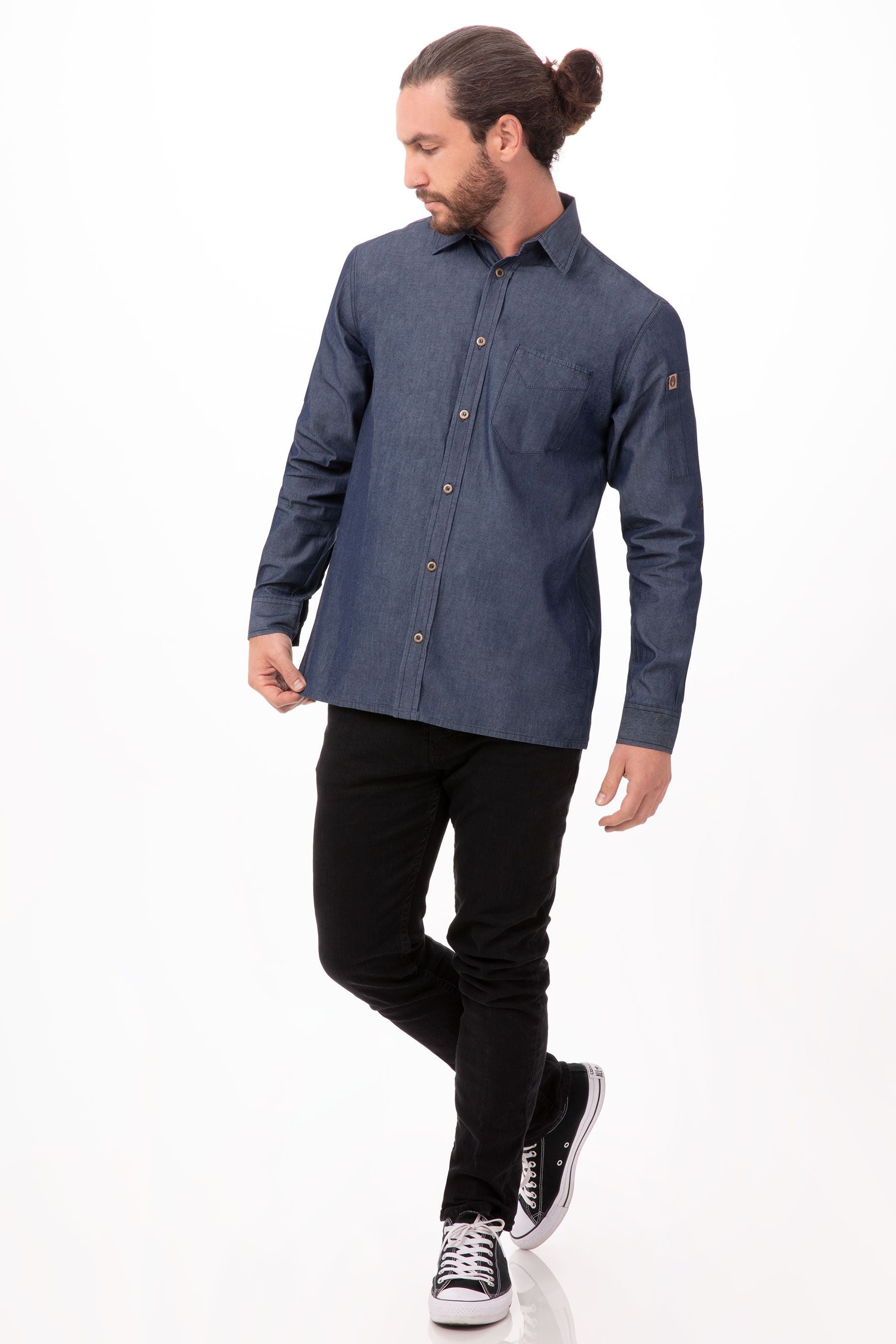 Detroit Long Sleeve Denim Shirt