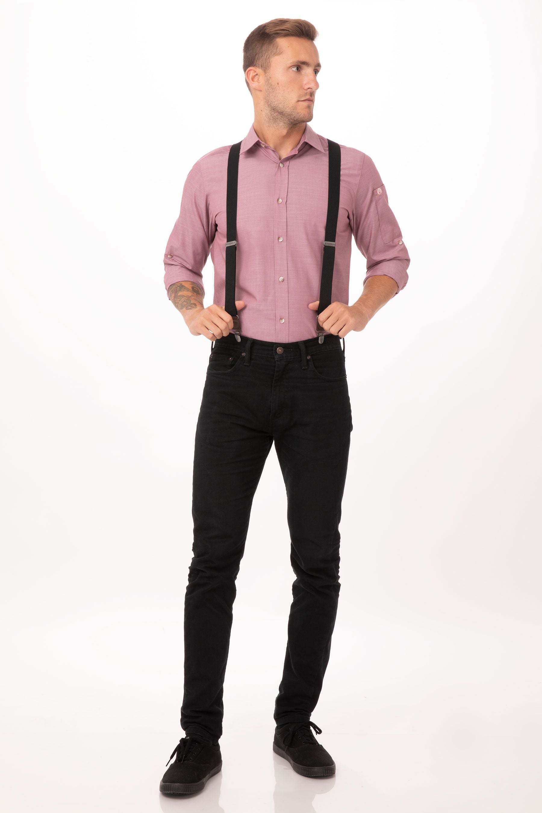 Pant Suspenders: Striped | CHEF WORKS APPAREL SDN BHD